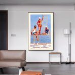 cartel vintage de piscina