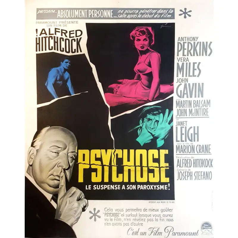 cartel psicosis alfred hitchcock cartel psicosis alfred hitchcock