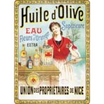 cartel publicitario de aceite de oliva