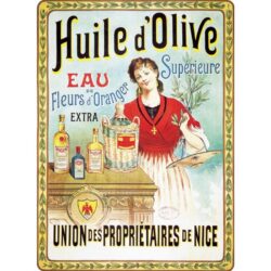 cartel publicitario de aceite de oliva