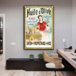 cartel publicitario de aceite de oliva