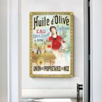 cartel publicitario de aceite de oliva