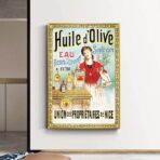 cartel publicitario de aceite de oliva