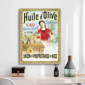 cartel publicitario de aceite de oliva