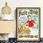 cartel publicitario de aceite de oliva