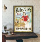 cartel publicitario de aceite de oliva