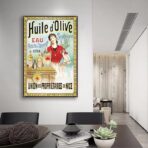 cartel publicitario de aceite de oliva
