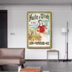 cartel publicitario de aceite de oliva