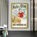 cartel publicitario de aceite de oliva
