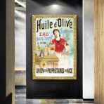 cartel publicitario de aceite de oliva