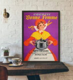 cartel publicitario de cocina vintage