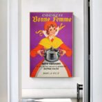 cartel publicitario de cocina vintage