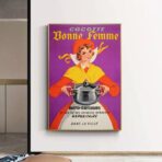 cartel publicitario de cocina vintage