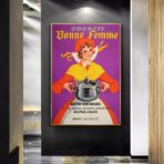 cartel publicitario de cocina vintage
