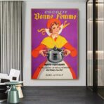 cartel publicitario de cocina vintage