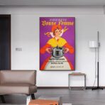 cartel publicitario de cocina vintage