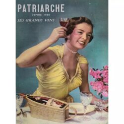 cartel publicitario vintage mujer