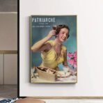 cartel publicitario vintage mujer