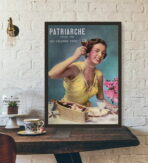 cartel publicitario vintage mujer