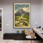 affiche puy de dome vintage