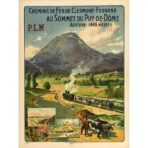 affiche puy de dome vintage