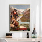 cartel vintage pirineos 1