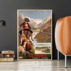 cartel vintage pirineos 1