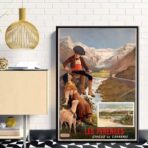 cartel vintage pirineos 1