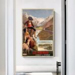 cartel vintage pirineos 1