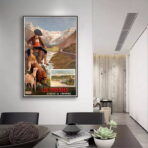 cartel vintage pirineos 1
