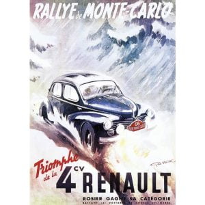 cartel renault 4cv