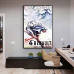 cartel renault 4cv
