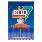 cartel de restaurante vintage