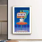 cartel de restaurante vintage