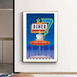 cartel de restaurante vintage