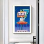 cartel de restaurante vintage