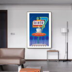 cartel de restaurante vintage