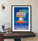 cartel de restaurante vintage