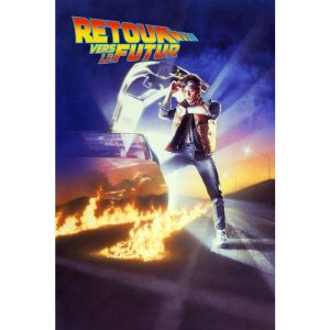 cartel vintage de regreso al futuro