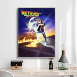 cartel vintage de regreso al futuro