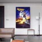 cartel vintage de regreso al futuro
