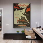 cartel retro moulin rouge