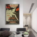 cartel retro moulin rouge