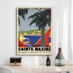 cartel retro saint maxime