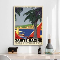 cartel retro saint maxime