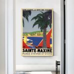 cartel retro saint maxime