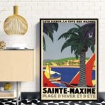 cartel retro saint maxime
