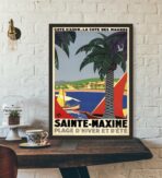 cartel retro saint maxime