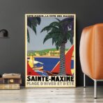 cartel retro saint maxime