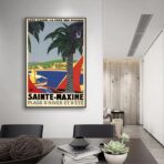 cartel retro saint maxime